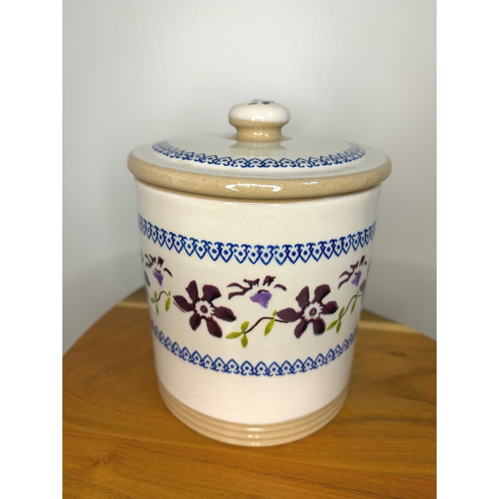 Nicholas Mosse Pottery Old Rose Lidded Canister Jar Made in Ireland Stoneware